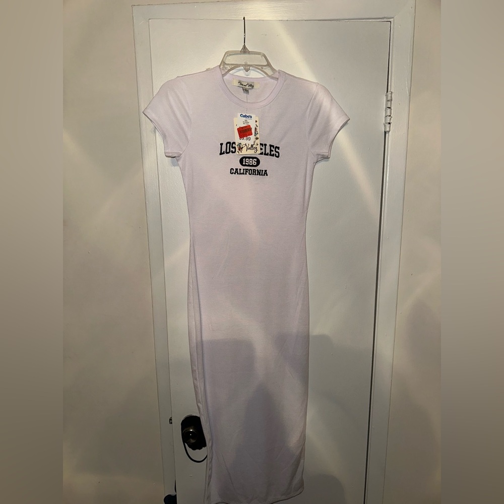 NWT Los Angeles White maxi dress